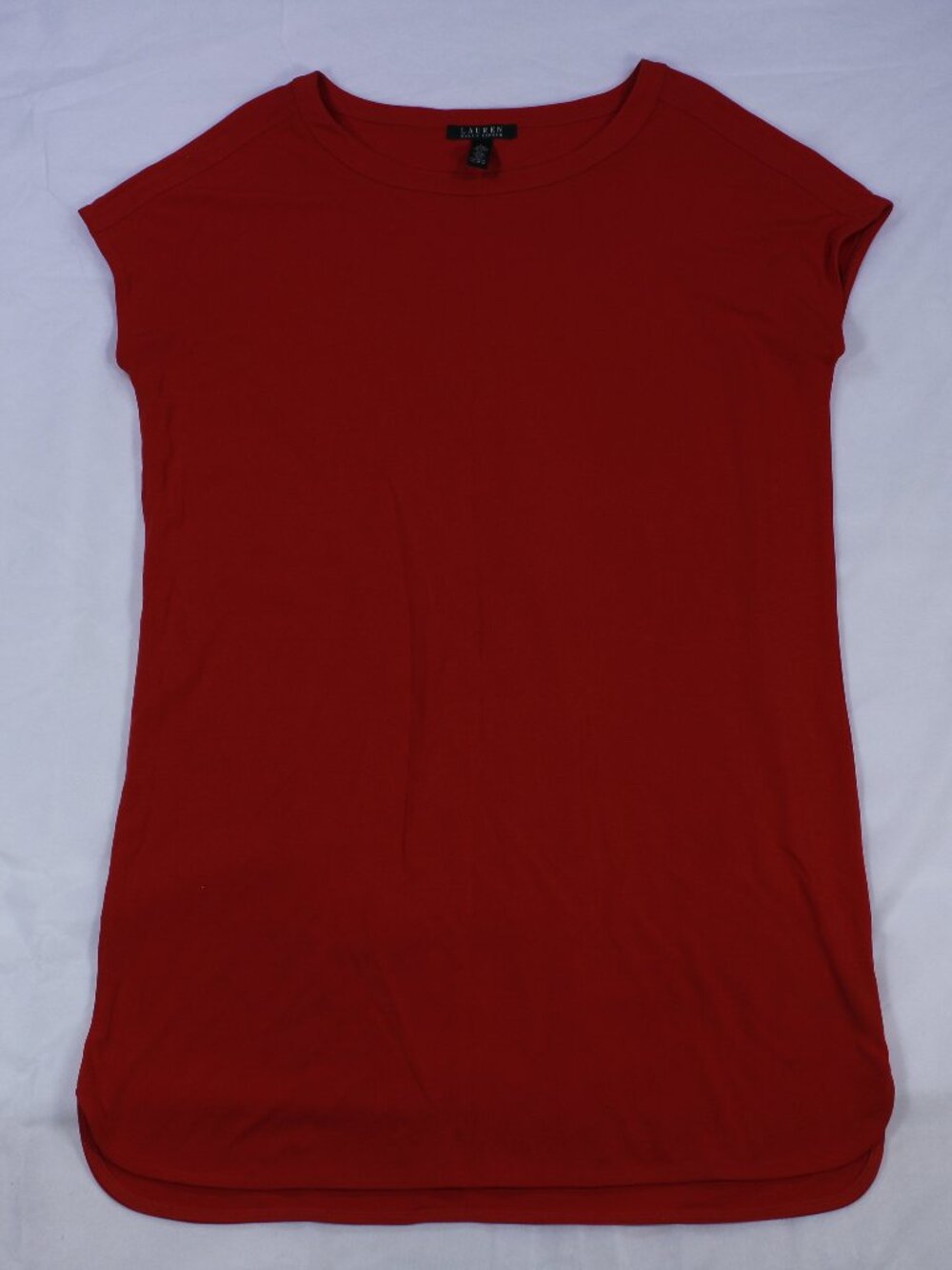Lauren Ralph Lauren Women's Tunic / Mini Dress - Vibrant Red - Size L